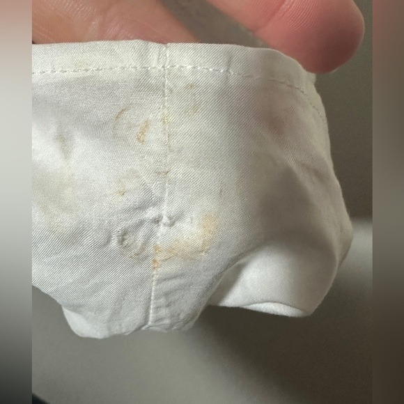 White Eyelet Crochet Peplum Sleeveless V-neck Dress Size Small Cottagecore - Picture 9 of 9